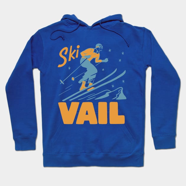 Ski Vail Colorado Hoodie by lorenklein